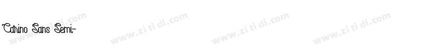 Carino Sans Semi字体转换